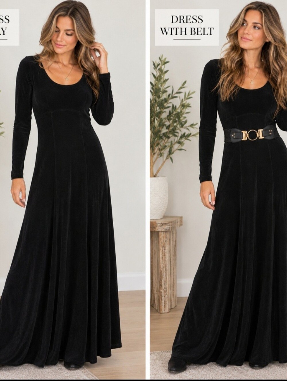 VTG 90s Unique Black Sheer Maxi Dress S Made USA Goth Grunge Empire Waist